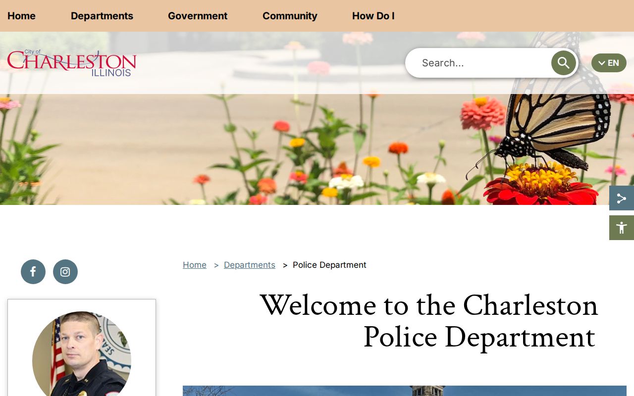 Official Charleston Illinois Police Department page