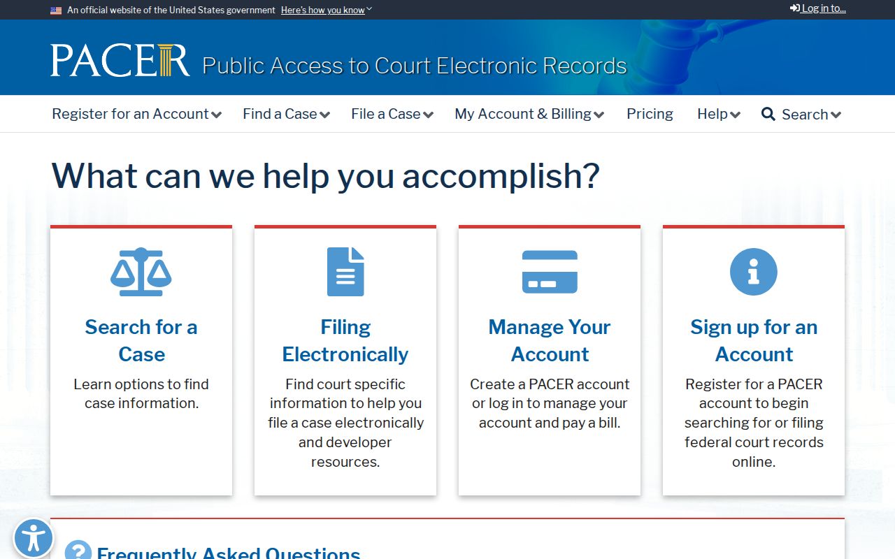 PACER lookup for federal criminal cases involving Coles County