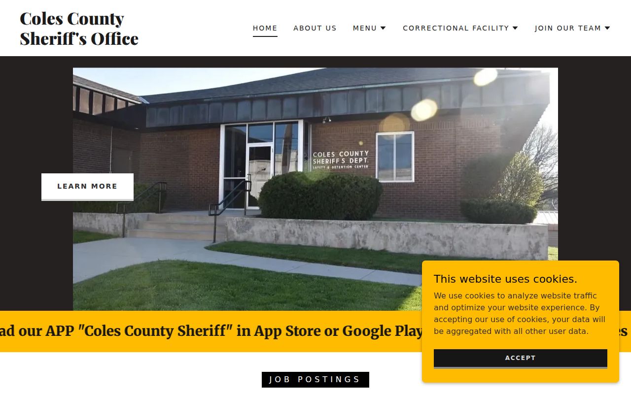 Coles County criminal history sheriff warrant information